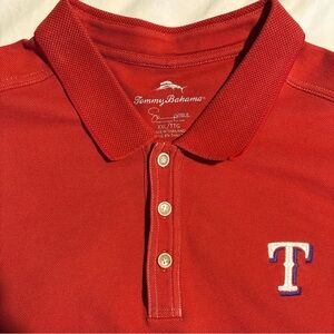 Texas Rangers Tommy Bahama Polo Shirt Men’s XXL Red